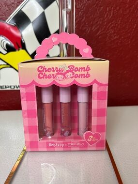 Betty Boop Cherry Bomb Pink Lip Gloss Set - Trio of Pink Shades